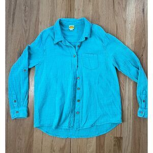 C&C California Aqua Button Down Shirt